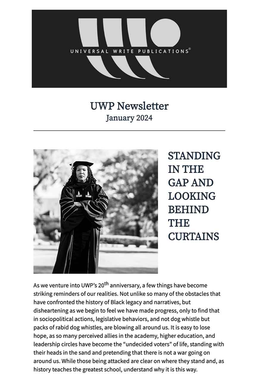 UWP January 2024 Newsletter - Standing in the Gap
